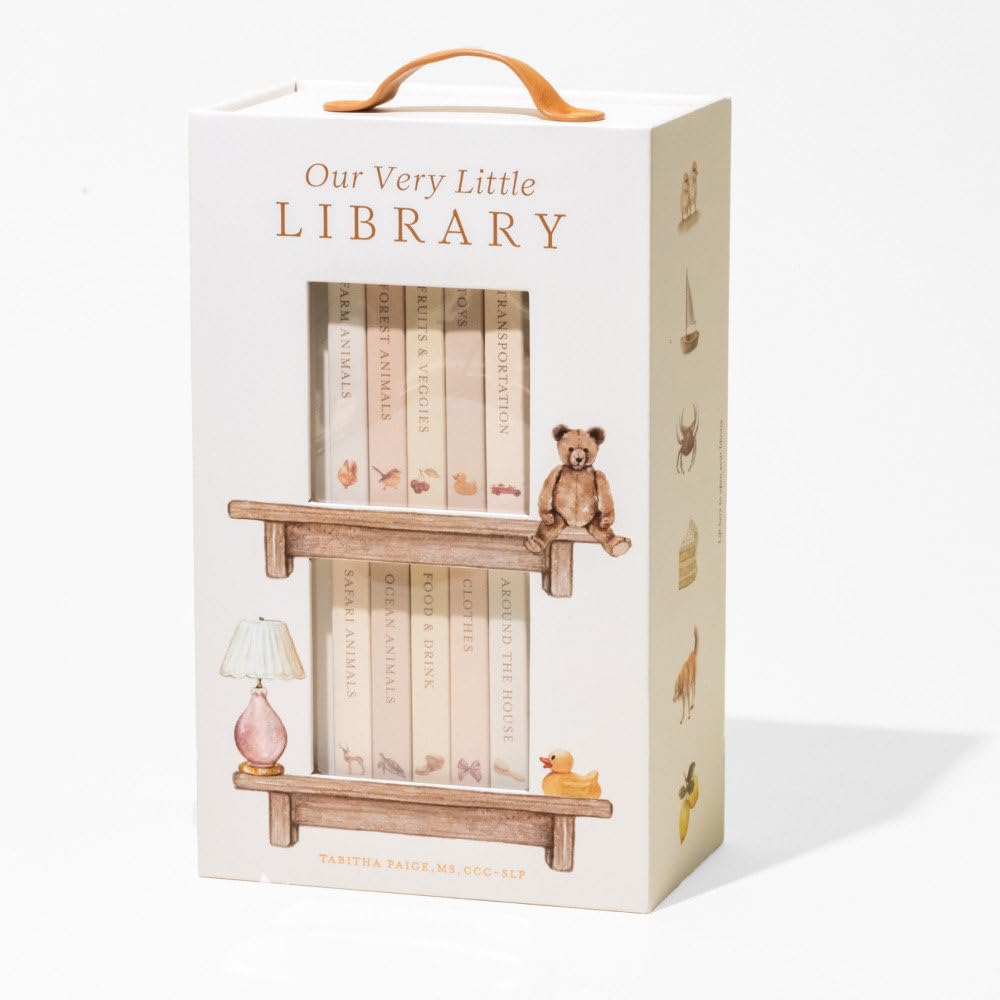 Our Very Little Library Board Book Set: A Foundational Language Vocabulary Board Book Set for Babies (Tabitha Paige Children's Book Series)