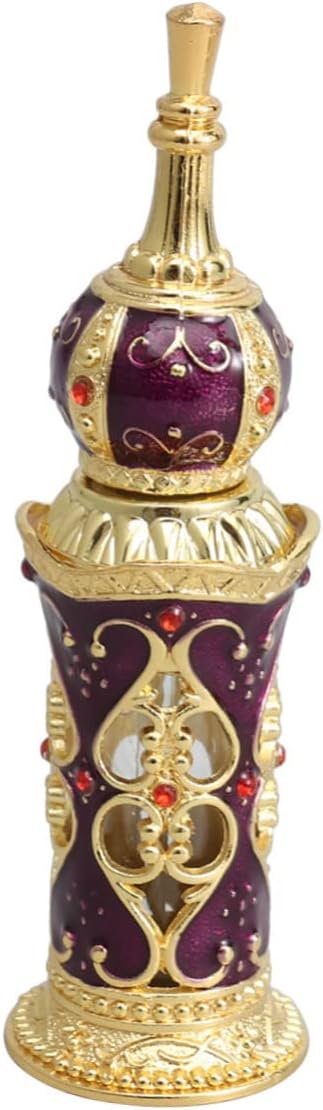 Healeved Elegant 12ML Women's Perfume Bottle Middle Eastern Style Essential Oil Flask Fashionable Small Travel Essential Oil Bottle Set
