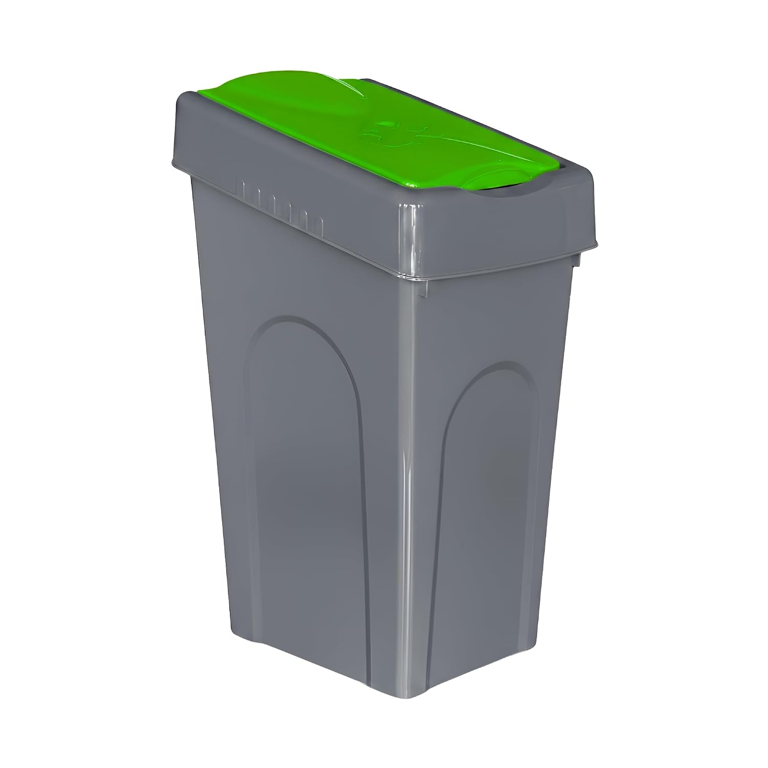 Plastic 50L Litre Kitchen Home Recycle Recycling Bin Office Rubbish Trash Waste Dustbin With Lid (Green)