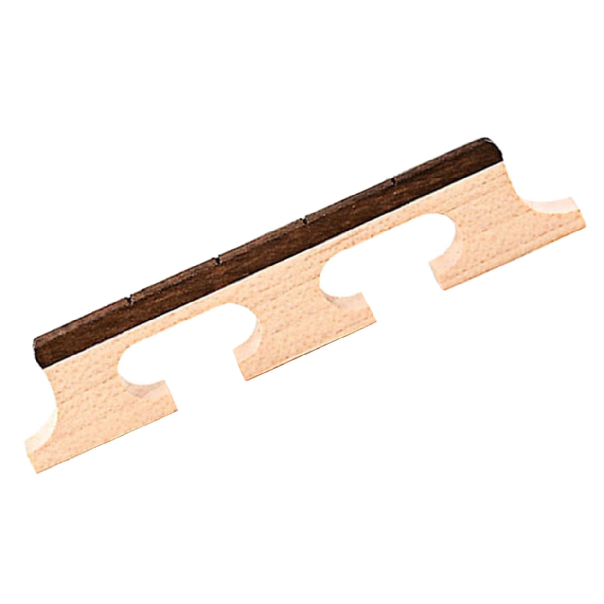 HYTROVE Banjo Bridge Wood String Instrument Bridge Replacement Saddle for Banjo Horse Musical Instrument Supply