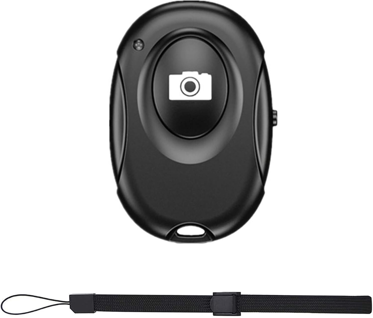 Generic Wireless Camera Shutter Clicker | Camera Shutter Remote Control for iPhone & Android Smartphones | Wireless Remote Control Selfie Button - Includes Wrist Strap, Black