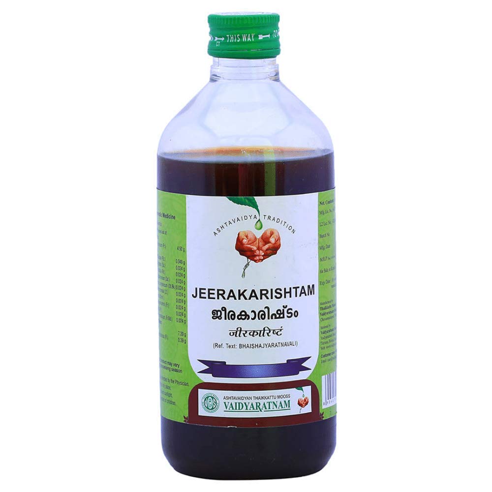 Jeerakarishtam 450 ml | Ayurvedic Products | Vaidyaratnam Products