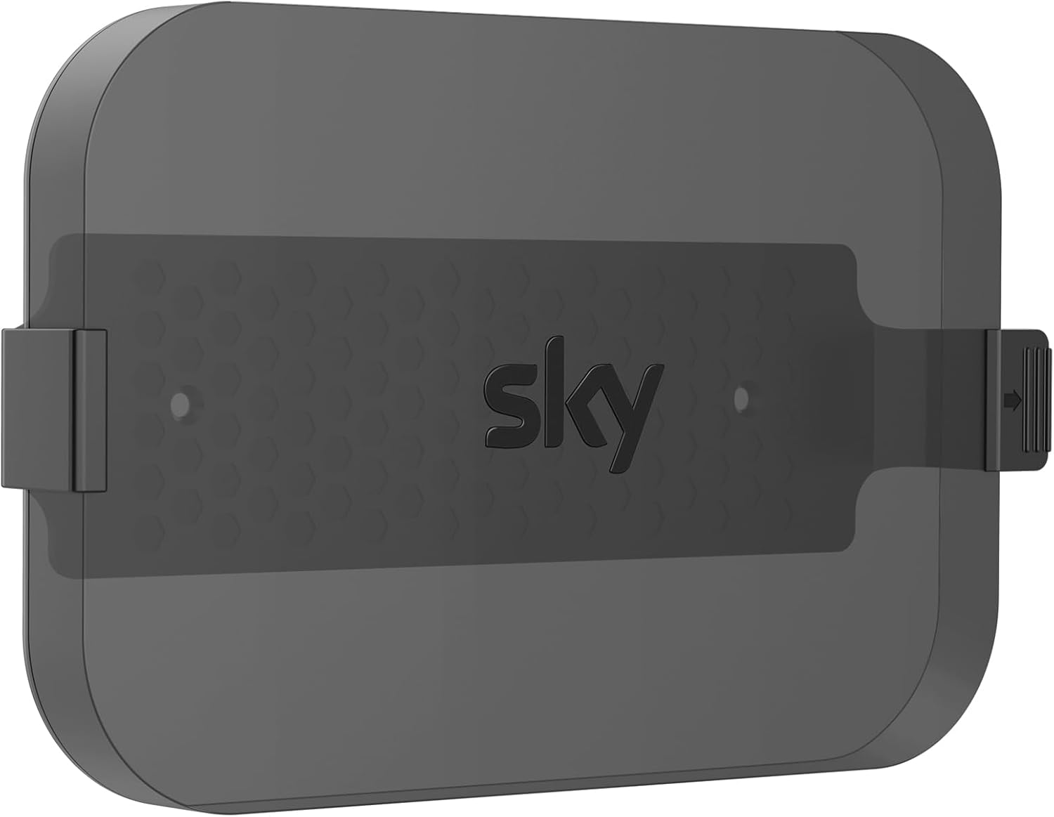 Cozycase Sky Q Mini Box Wall Mount Bracket Clip Premium Sky Q Mini Wall Mount Holder Behind TV with 2 Easy Installation Ways, Space Saving & No Signal Loss with Fixings