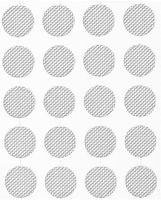 20Pcs/Set Silver Earbuds Filters, Earbud and in-Ear Headphones Earphone Protective Filters, Earphone Accessories Over-Ear Headphones, Earphone Accessories Sizes(4mm)