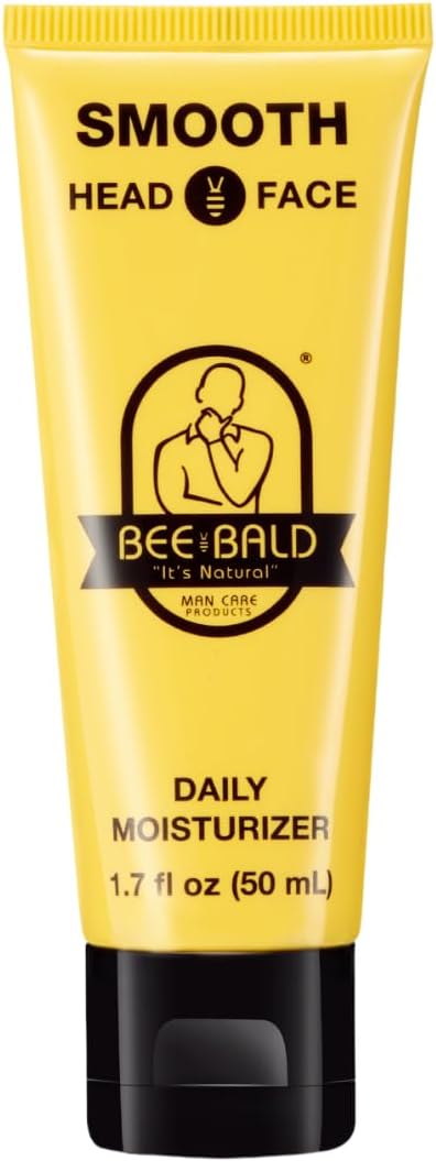 Bee Bald SMOOTH Daily Moisturizer tones, hydrates and moisturizes, smoothing away fine lines, wrinkles and dry patches and helps control oil and shine to feel cool, fresh and comfortable.