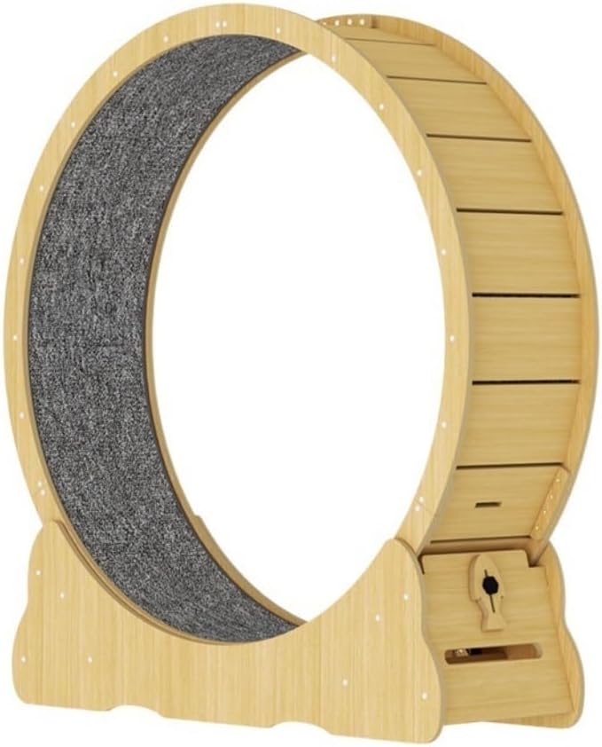 DWZXL Cat Treadmill Cat Treadmill Silent Roller Cat Solid Wood Sports Running Wheel Pet Fitness Cat Climbing Frame Cat Wheel Cat Running Wheel(SS)