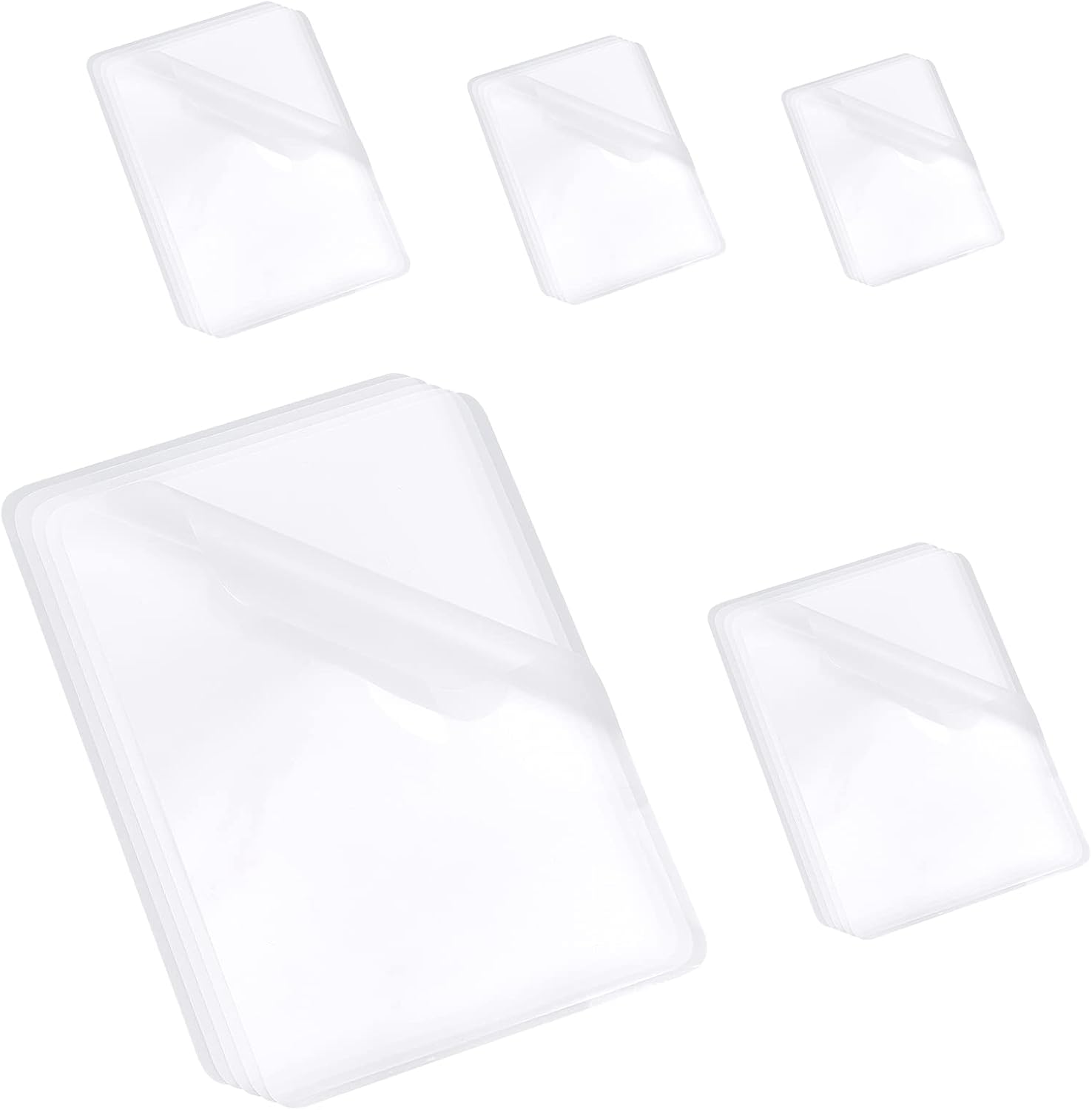 NBEADS 150 Pcs Thermal Laminating Pouches, 100 Microns Clear Laminating Pouch 5 Sizes Film Photo Protecting Sheets Hot Laminate Pouches Sheets for Sealed Photo Card Documents