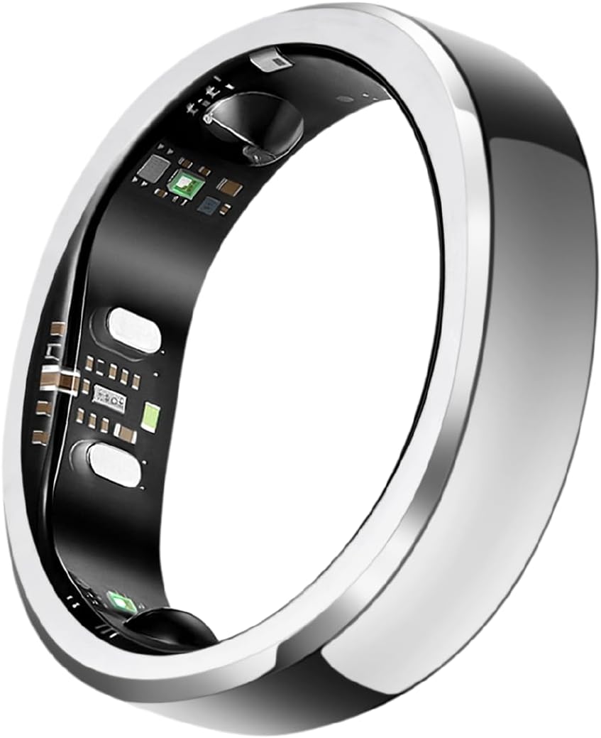 RingConn Gen 3, World’s First Smart Ring with Vascular Trends, No App Subscription, Vibration Alerts, Sleep, Fitness & Heart Rate, 14-Day Battery Life, Size Before You Buy(Size 9, Future Silver)