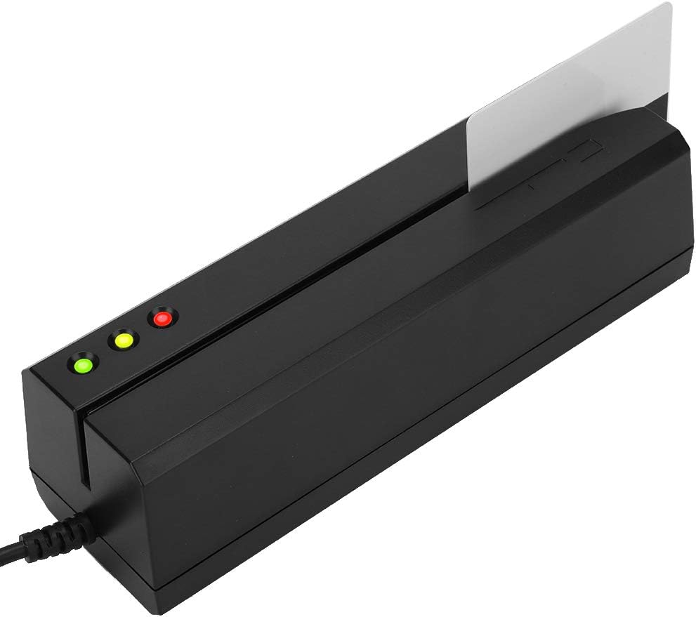 Faceuer Magstripe Writer, Convenient and Fast Operation Card Reader MSR605X for/ISO/ANSI for DIN Standard