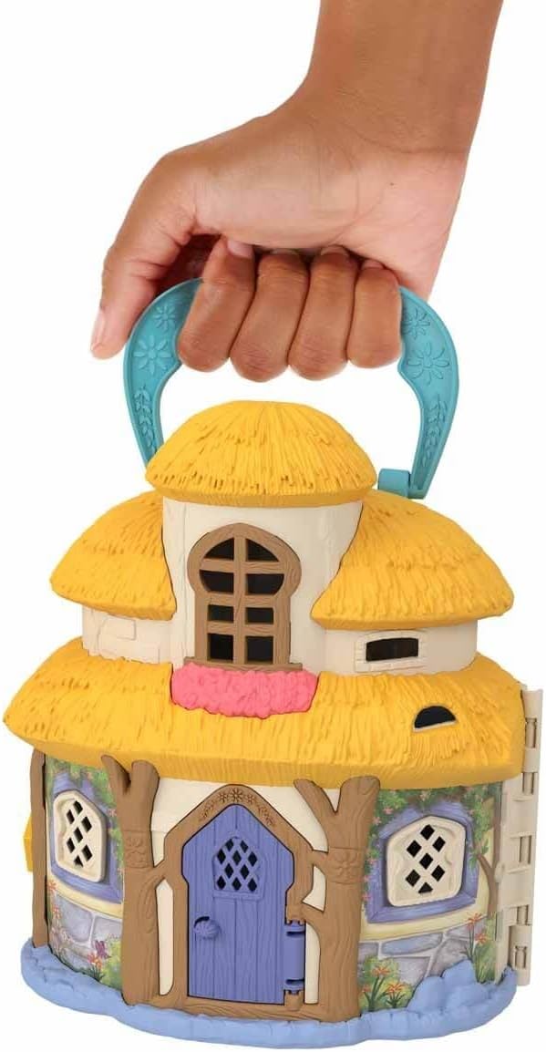 ​Disney's Wish Mini Doll & Dollhouse Playset, Asha of Rosas Cottage with Micro Doll, Star Figure & 15+ Furniture & Accessories, Travel Toys, HRH76