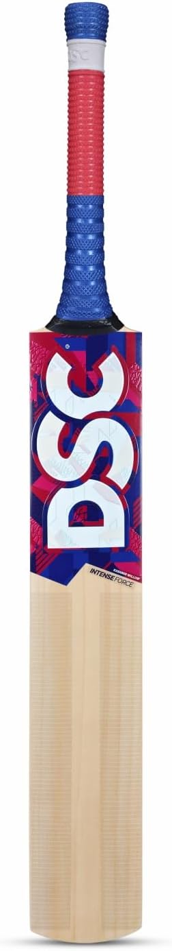 DSC Intense Force Cricket Bat For Mens and Boys (Beige, Size -6) | Material: Kashmir Willow | Lightweight | Free Cover | Ready to play | For Intermediate Player | Ideal For Leather Ball