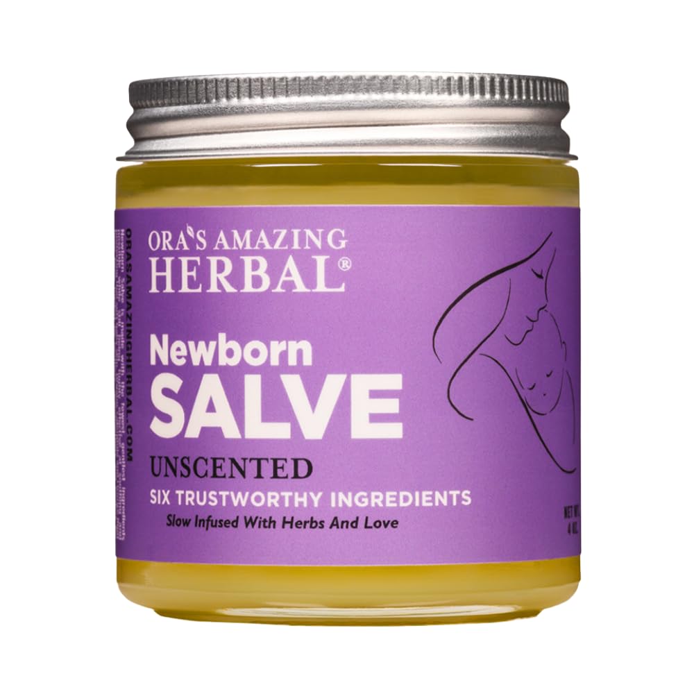 Ora's amazing Herbal, Newborn Salve, Diaper Rash Cream, Calendula Baby Balm, EWG Verified Baby Ointment, Acne Eczema, Butt Cream, Infant Massage, Natural Paraben Free, Good for Sensitive Skin
