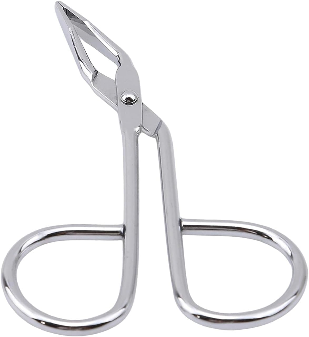 Silver Stainless Steel Eyebrow Scissors Tweezers,Elbow Pliers Clip Scissors,Flat Tip Tweezers Hair Plucker Hair Removal Tweezers, Shave and Hair Removal Tweezers Women's
