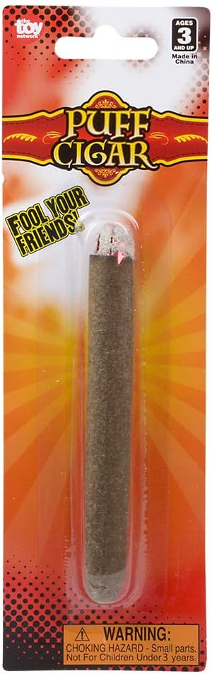 Rhode Island Novelty 4.5 Inch Puff Cigar, One per Order