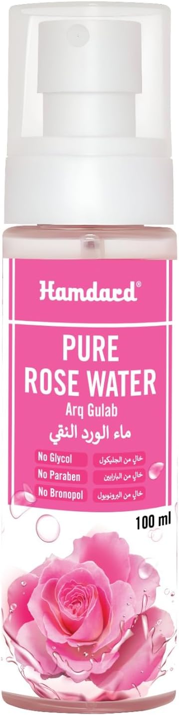 Hamdard Pure Natural Rose Water Spray 100ml / 3.38Fl Oz