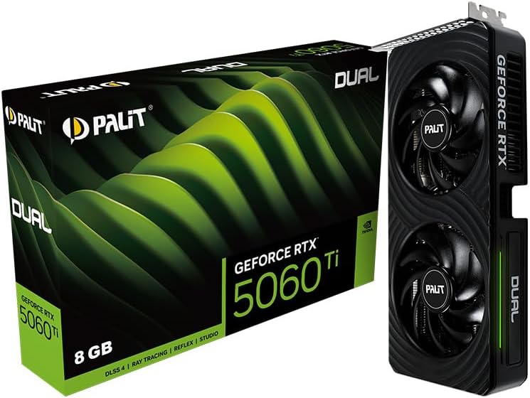 Palit GeForce RTX 5060 Ti Dual (8GB GDDR7/PCI Express 5.0/2572MHz/28000MHz)