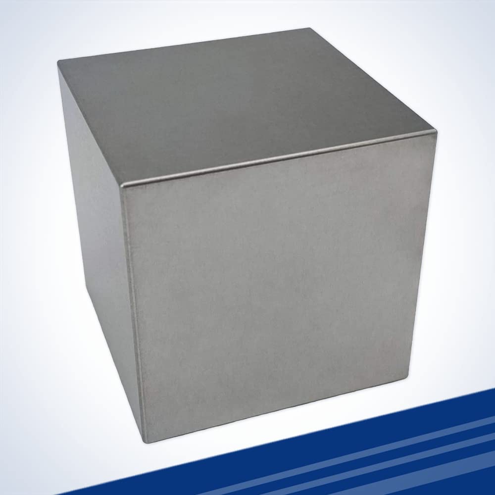 Midwest Tungsten Service Tungsten Cube Set, 2 Inch + 1 Inch (2 Cubes) - Solid Heavy Metal Desk Paperweight & Density Display Collectible, 5.2 lb 2-Inch Cube