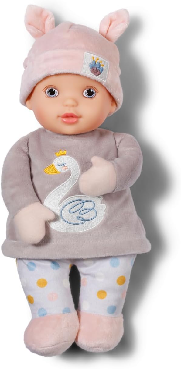 Baby Annabell for babies Sweetie Mauve, Soft 30cm Tall Fabric Doll with Integrated Rattle, For Newborns, 710715 Zapf Creation