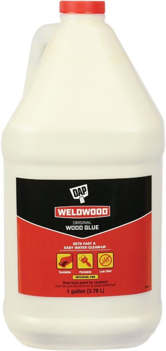 DAP Weldwood Original Wood Glue, Yellow, 1 gal (7079800498)