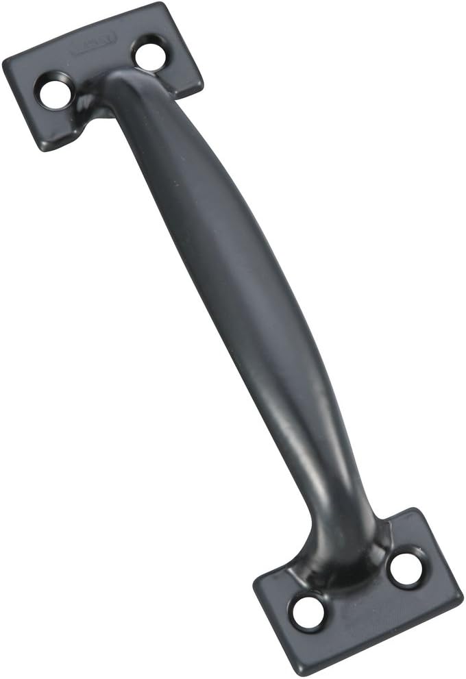 National Hardware V171 6-1/2 Inch Pulls in Black, Pack of 1 , Galvanized - N116-699