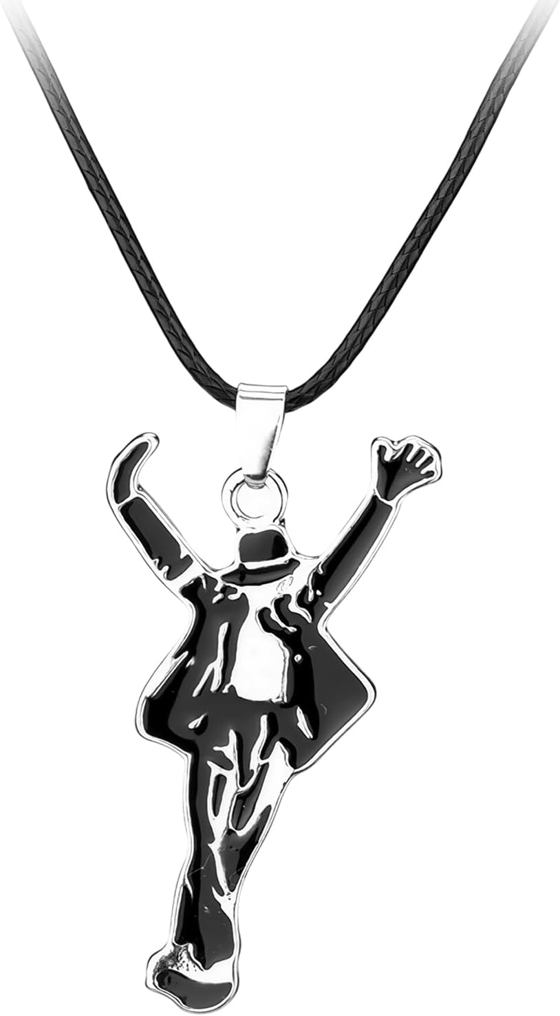 Michael Jackson Necklace Stainless Steel Dance King 1 Pack 50cm