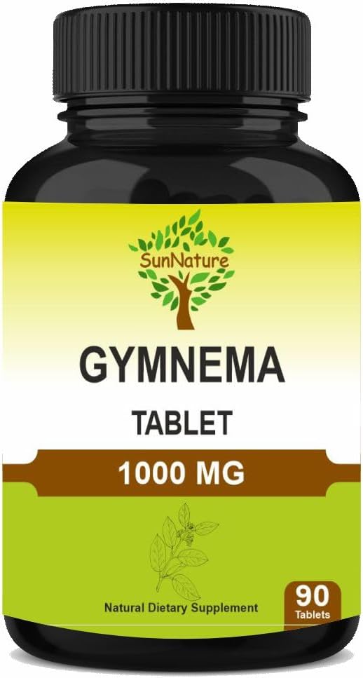Gymnema Tablets 90 Tablets, 1000 mg | 45 Days Supply | Gurmar | Gymnema Sylvestre Supplements | Vegan