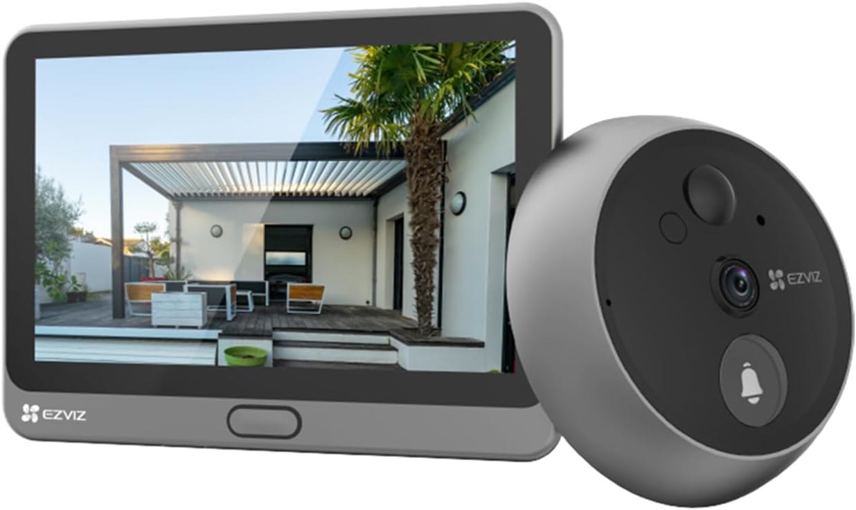EZVIZ WiFi Video Door Viewer, Wireless Peephole Camera, 2.4 GHz Only
