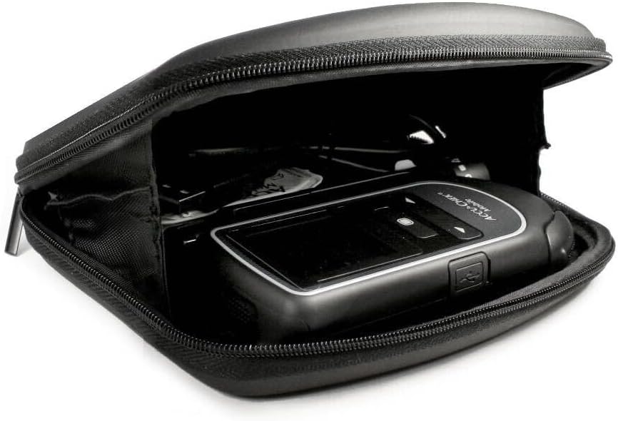 TUFF LUV Hard Shell Bag Case Cover [Compatible with Accu-Chek/Aviva ] Diabetes Testing Kit