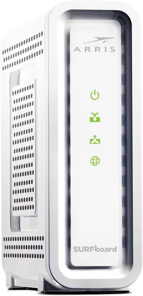ARRIS (SB8200) - Cable Modem - Fast DOCSIS 3.1 32x8 Gigabit Cable Modem , Approved for Comcast Xfinity, Cox, Charter Spectrum, & more | 1 Gbps Max Internet Speed, 4 OFDM Channels - (No Built-in Wifi)
