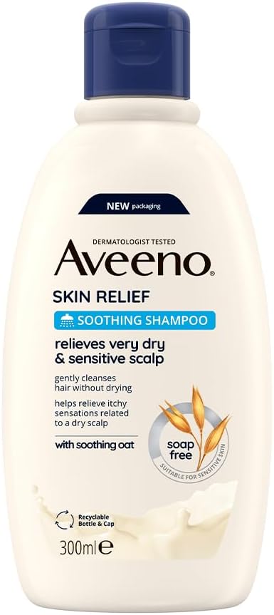 Aveeno Skin Relief Soothing Shampoo for Sensitive Scalp (1 x 300ml)