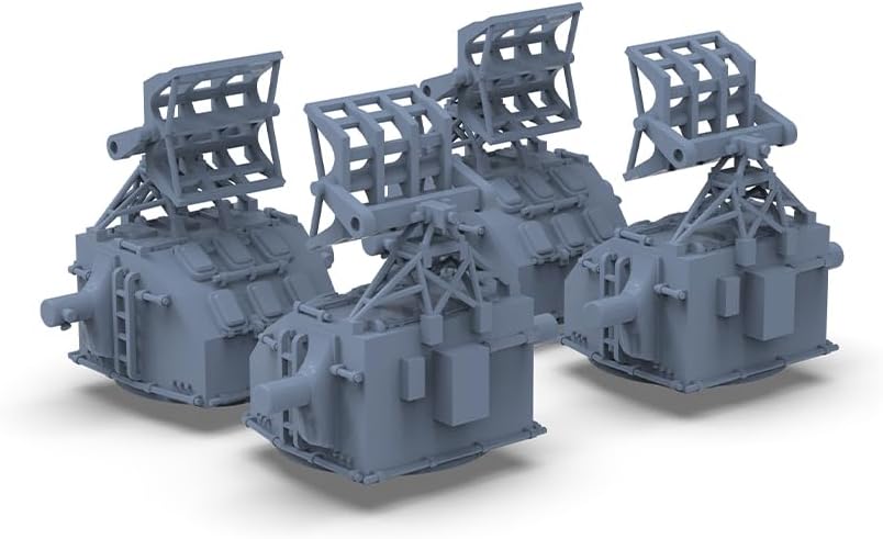 SSMODEL Yao's Studio LY350224 1/350 3D Printed Resin Model Kit U.S Navy MK37 Rada Equipped with MK22 Radar Antennas at The Bottom 4pcs