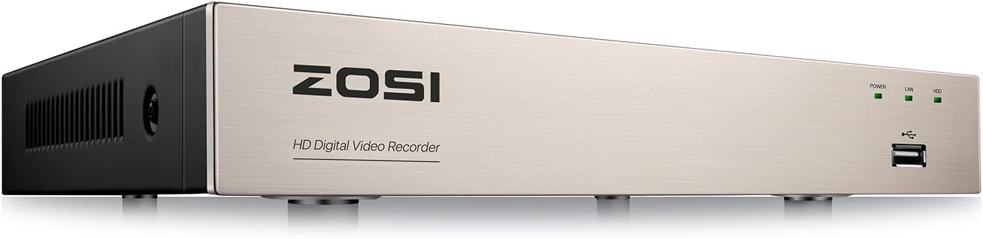 ZOSI 3K Lite 8CH CCTV DVR Recorder with AI Human/Vehicle Detection, 8 Channel 1080p H.265+ Hybrid 4-in-1 Home Surveillance Wired DVR for HD-TVI/CVI/CVBS/AHD Analog Security Camera (No Hard Drive)