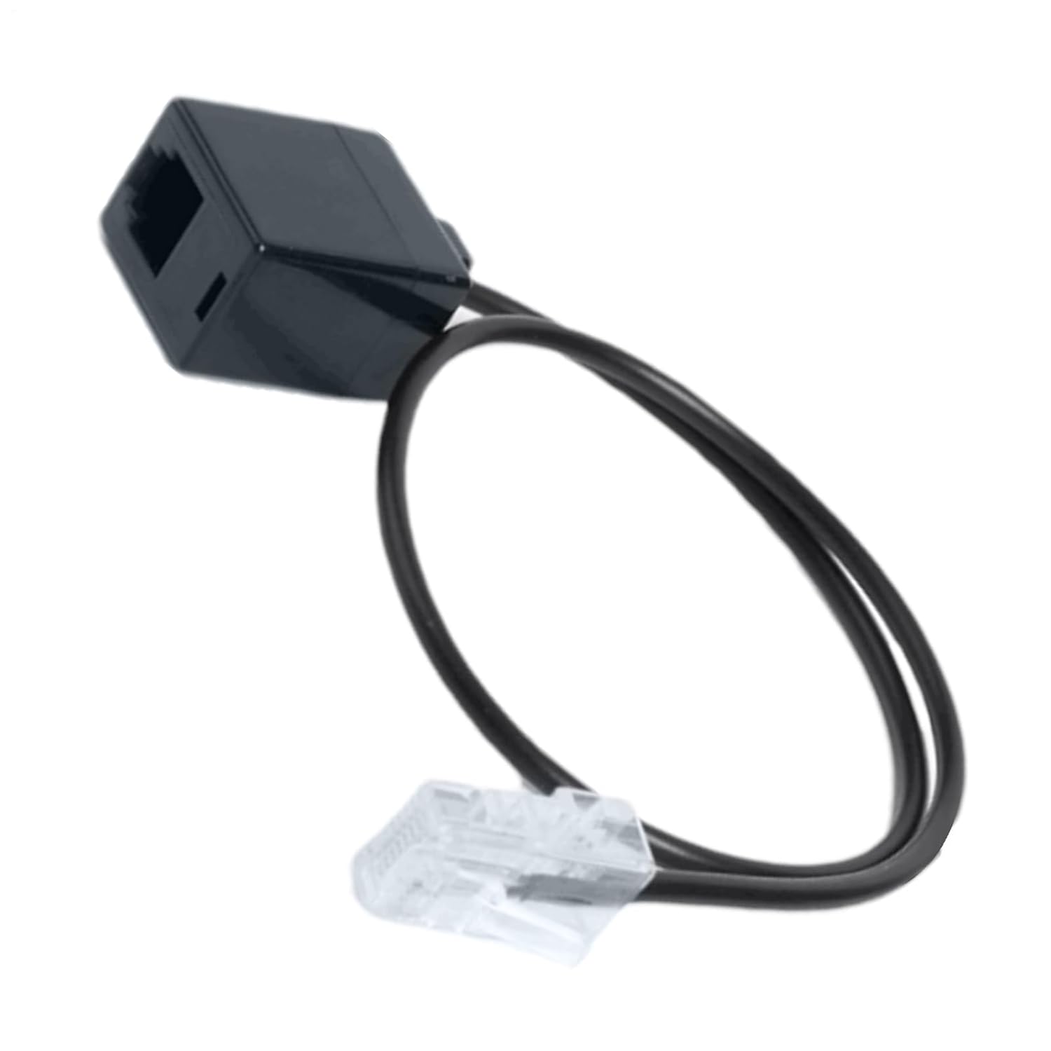 phoone to Ethernet Adapter RJ11 to RJ45- mobile Lines Adapter, 8P4C to 6P4C, adapter converter | 14-Inch Powerful Converter Cable, 14-Inch Portable RJ45 to RJ11 Couplers for Routers, Modems,