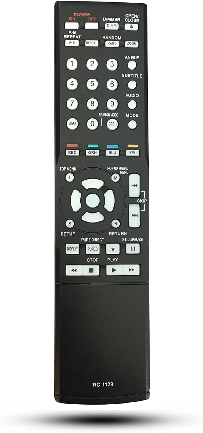 Replacement Remote Control RC-1128 RC1128 Compatible for Denon Blu-ray DVD Video Player DBP-1610 DBP1610 BP2010 DN-V500BD DNV500BD DBP-2010 DBP-2010CI DBP2010CI