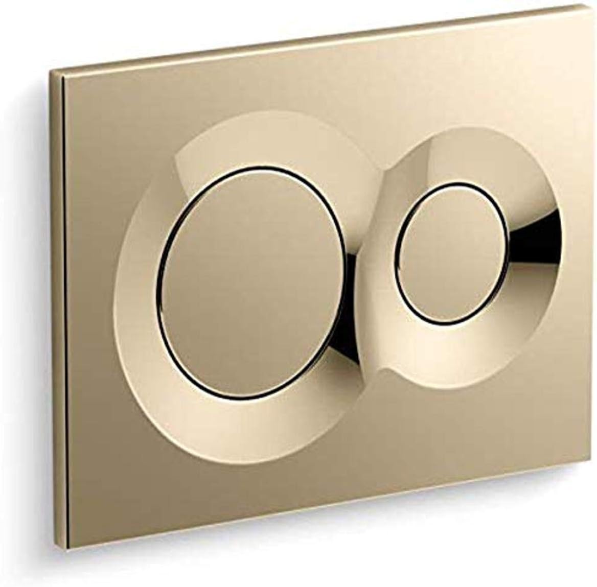 Kohler 75890-AF Lynk Flush Actuator Plate for 2"x 4" in-Wall Tank and Carrier System Vibrant French Gold