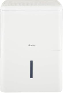 Haier 35 Pint Portable Dehumidifier, Perfect for Bedroom, Basement & Garage, For High Humidity or Very Damp Areas, Empty Bucket Alarm, Clean Filter Alert & LED Digital Controls, Energy Star, White