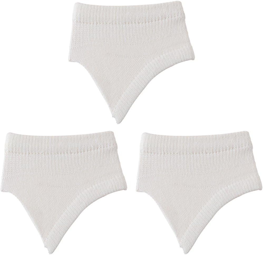 3 Pairs Women Open Toe Half Socks Cotton Peep Toe Mule Sandal Sock for Clogs Slide Slipper Liner Sock