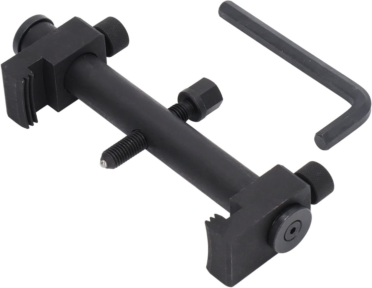 KIMISS Pulley Crankshaft Remover， Universal Ribbed Drive Pulley Puller Carbon Steel Crankshaft Remover Adjustable Auto Repair Tool Auto Accessary