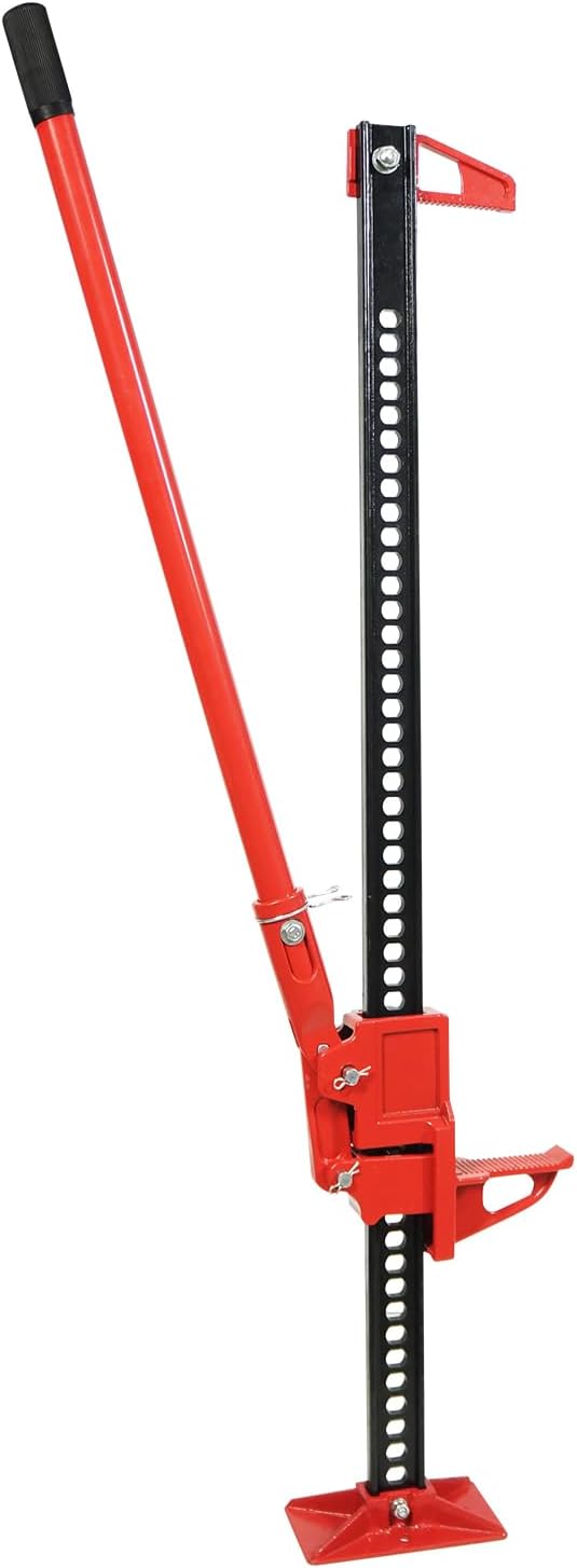 GarveeTech 3 Ton Farm Jack, 60" Utility Farm Jack, 6600 Lbs Capacity Ratcheting Off Road Utility Jack, Heavy-Duty Farm Jacks Foratv, Utv, SUV, Tractor, Truck, Universal Jack