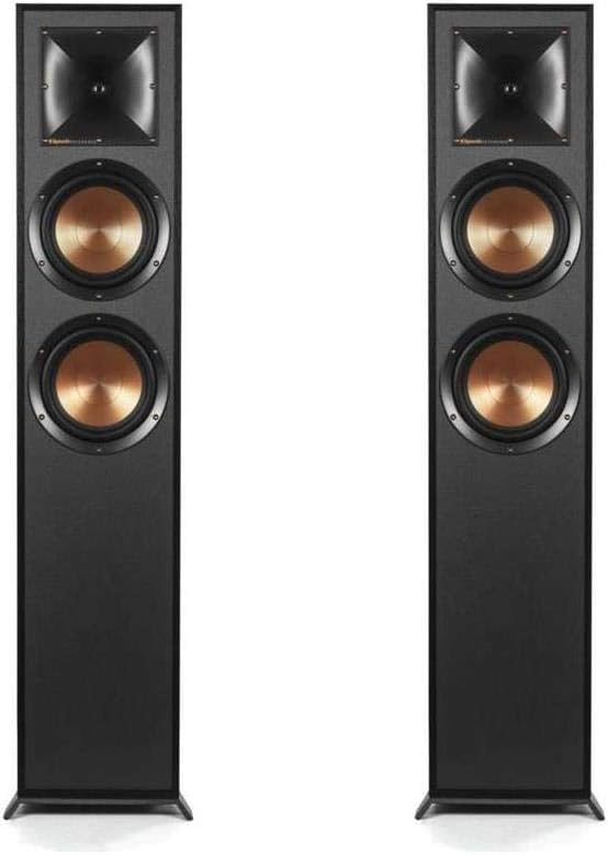 Klipsch R-625FA Powerful Detailed Floorstanding Single Home Speaker Black