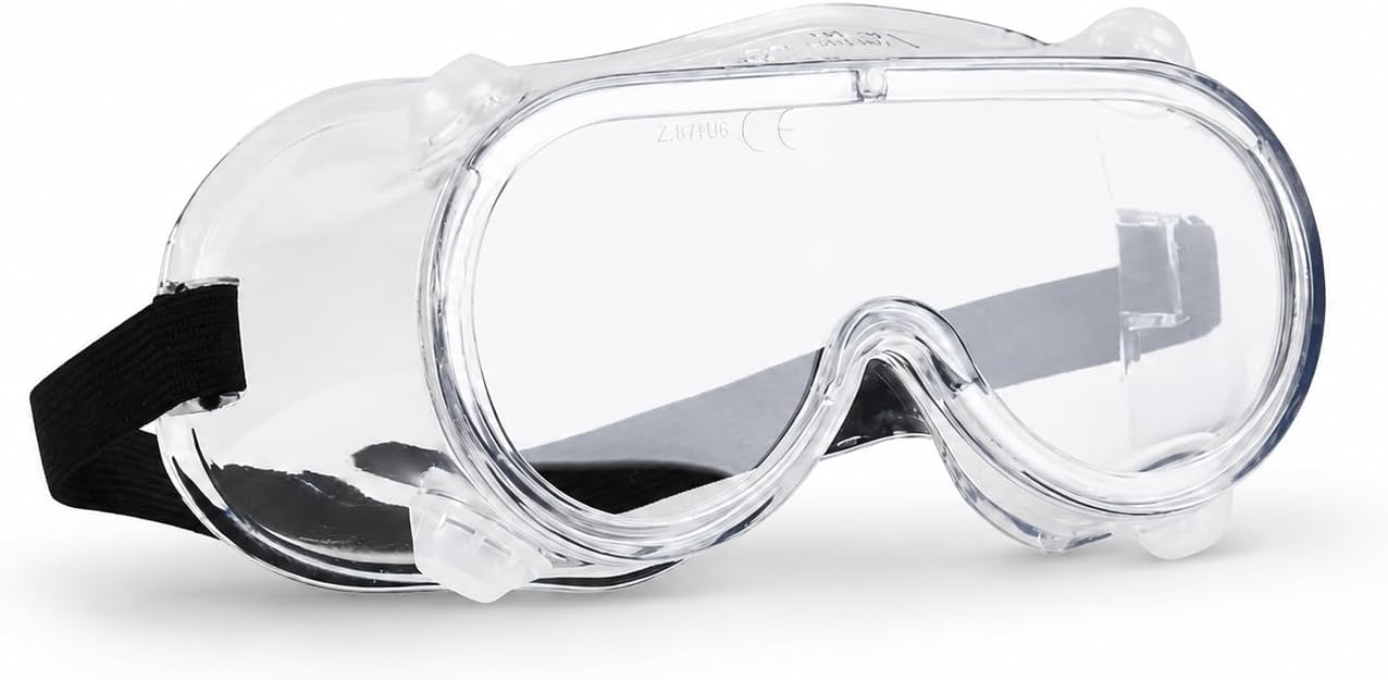 Blackrock Safety Goggles For Work, Vent Safety Glasses, Protective Glasses, Adults Safety Goggles, Eye Protection Glasses, Over Goggles, Safety Over Glasses, PPE Work Goggles