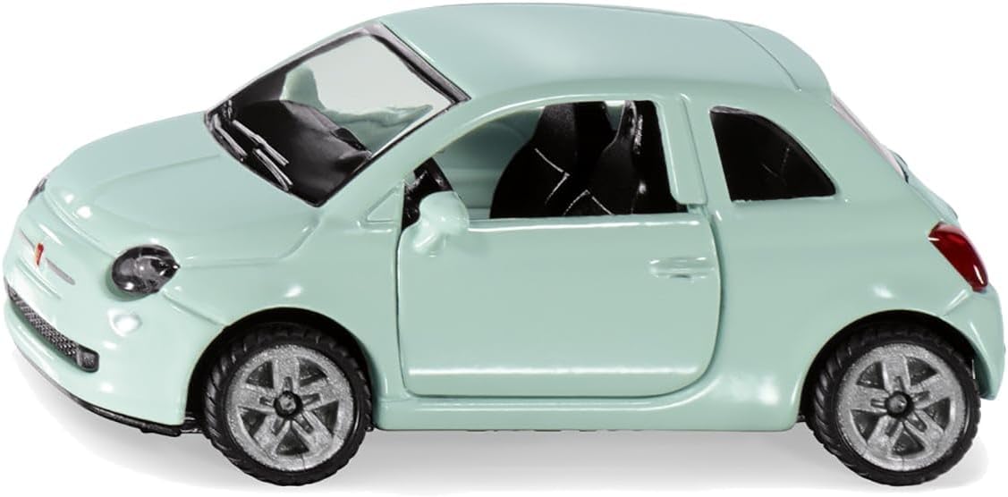 siku 1453, Fiat 500, Toy car for children, Metal,plastic, Mint, Rubber tyres