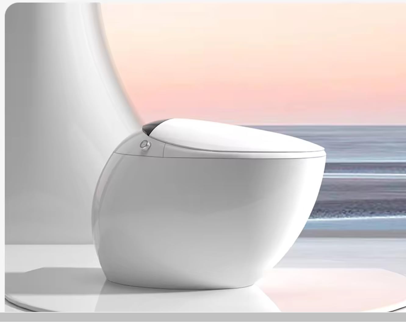 quick.simple.easy. SEQ Smart toilet with Automatic open-close, digital display screen, remote, infrared light, Air-drying, Heated Seat, Foam shield, Self-cleaning nozzle, UV sterilization