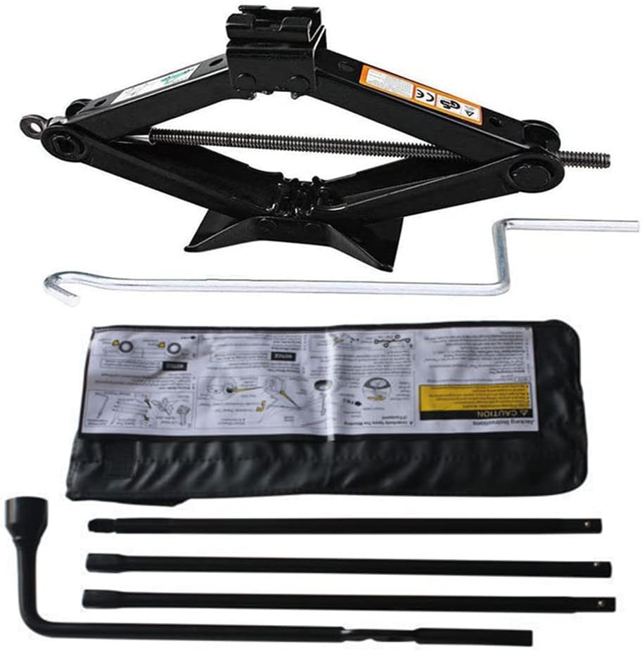 Spare Tire Tool Kit Set for GMC Chevrolet Silverado, 2 Tonne Scissor Jack and Wheel Wrench Tools Handle Lug Nut, OEM 22969377,20782708,22925285,20782706,22969370,15854614