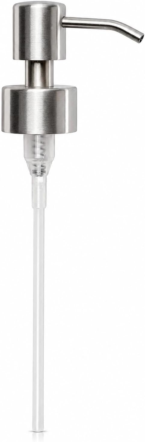 Soap Dispenser Pump Head Replacement 28mm Stainless Steel Brushed