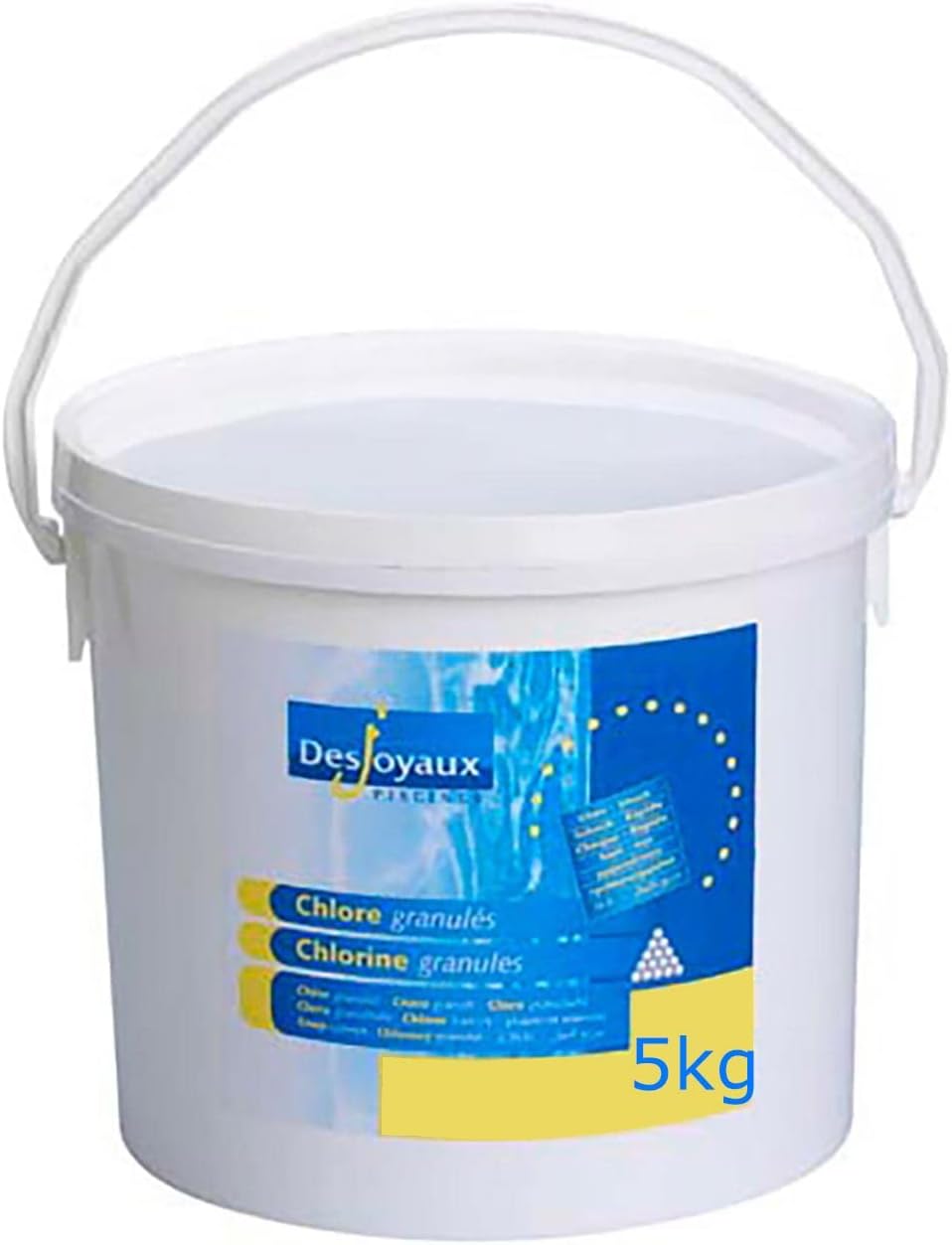 Desjoyaux Pools - Shock Chlorine Granules 5kg – Stabilised, Fast-Dissolving Hot Tub Chemicals & Swimming Pool Treatment – Kills Bacteria, Rapid-Action Water Sanitiser for Pools, Spas & Jacuzzis