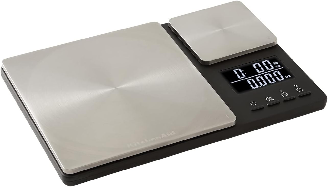 KitchenAid Dual Platform Scale, 5000g and 500g Weighing Capacity
