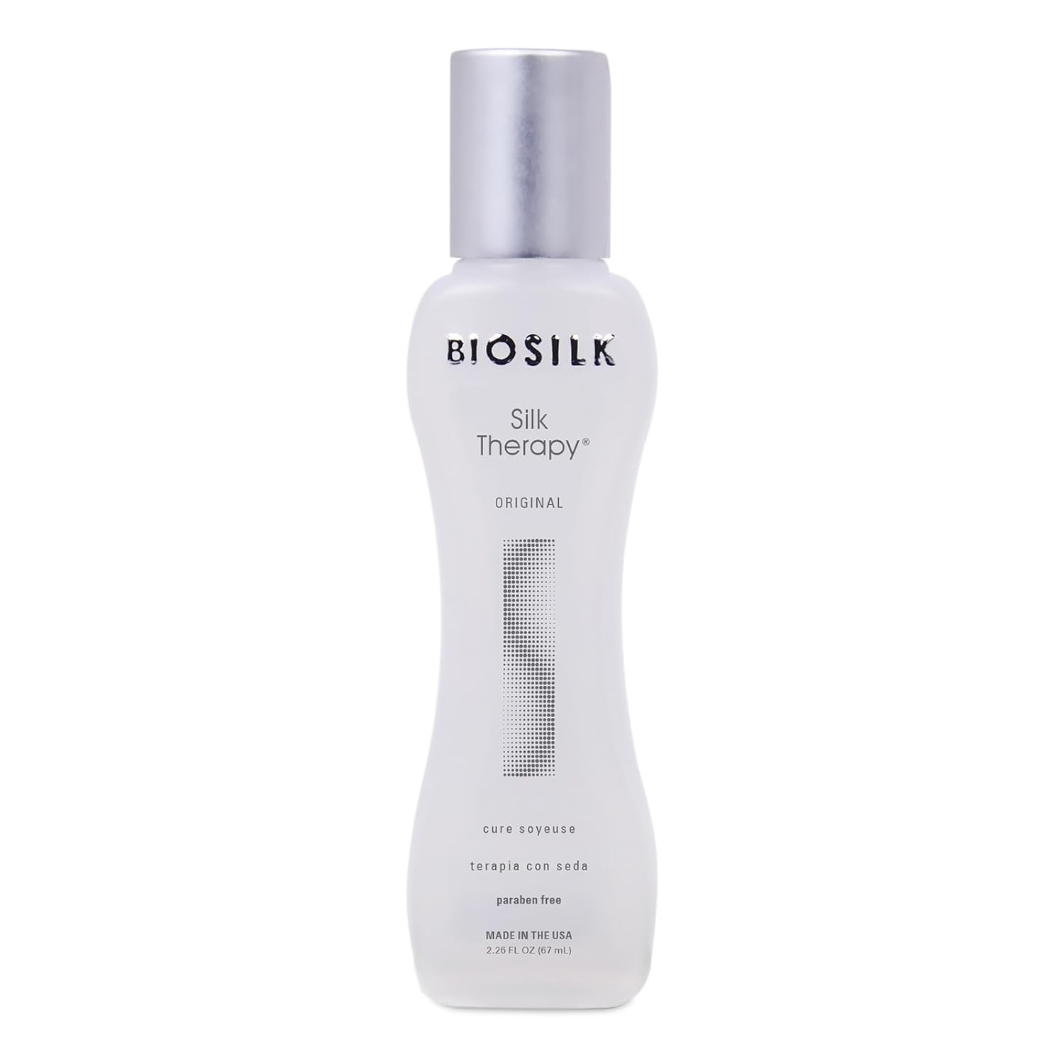 BioSilk Silk Therapy Original, Reconstructing Treatment For Adding Shine & Helping Prevent Split Ends, Sulfate, Paraben, & Cruelty-Free, 2.26 Oz