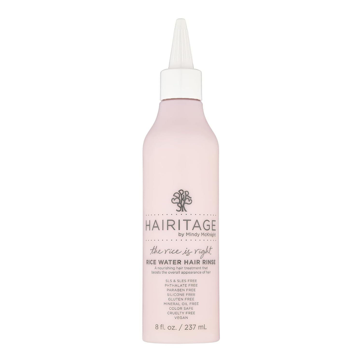 Hairitage The Rice Is Right Rice Water Hair Rinse - Nourishing Spray with Rosemary and Quinoa for Thickening and Volumizing - Vegan Formula for All Hair Types, 8 oz