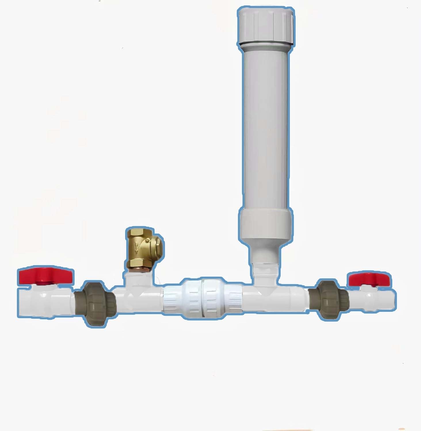 Modern Black Hydraulic Ram Pump, No Power Required, Water Flow Use Only, Pump Water Without Fuel or Electricity (3/4(0.75)")